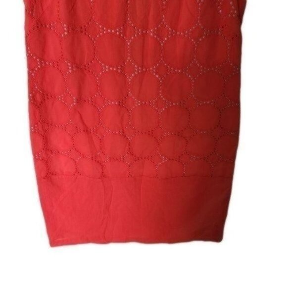 Studio One Sleeveless Crew Neckline Shift Dress Orange size‎ 8 Cotton - Picture 5 of 12